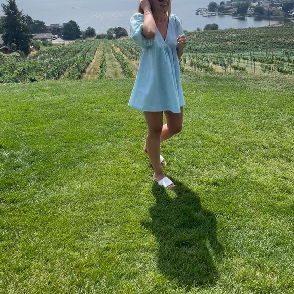 Urban Outfitters V Neck Mini Dress, medium - Picture 1 of 3